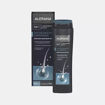 ALERANA Шампунь для мужчин 2В1 Против перхоти и выпадения