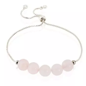 ALERIE-ACCESSORIES Браслет из натурального розового кварца Forever Rose Chain