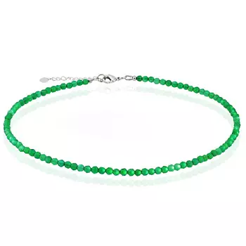 ALERIE-ACCESSORIES Чокер из натурального агата Miniature Emerald