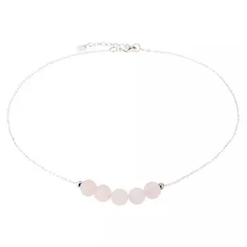 ALERIE-ACCESSORIES Колье из натурального розового кварца Forever Rose Chain