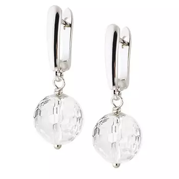 ALERIE-ACCESSORIES Серьги из натурального горного хрусталя Forever Crystal