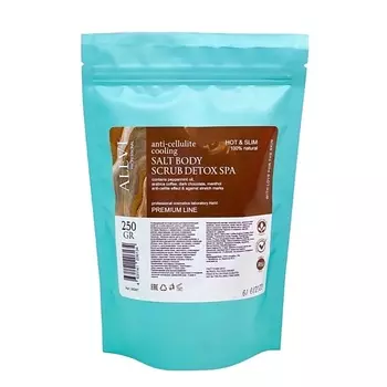 ALEVI Охлаждающий антицеллюлитный жиросжигающий скраб на основе морской соли 250.0