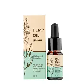 АЛФИТ ПЛЮС Конопляное масло для роста ресниц и бровей с усьмой Fitofloris 10.0