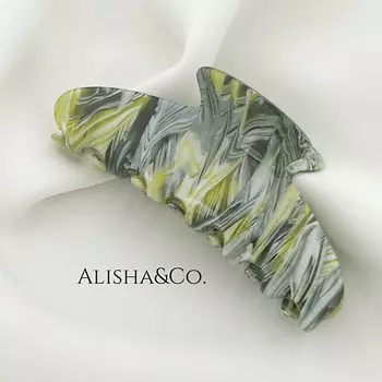 ALISHA&CO. Крабик для волос большой INDIGO