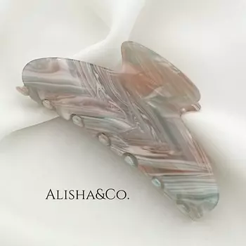 ALISHA&CO. Крабик для волос большой INDIGO