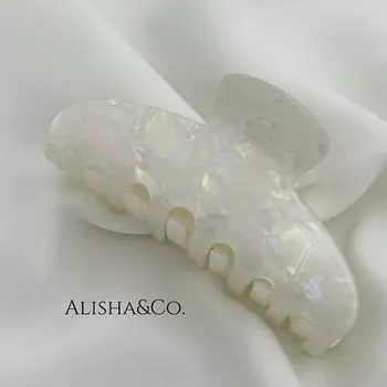 ALISHA&CO. Крабик для волос большой Jolie XL Pearl
