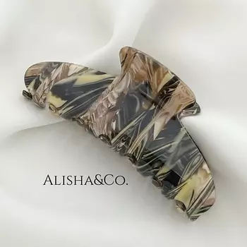 ALISHA&CO. Крабик для волос большой INDIGO