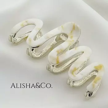 ALISHA&CO. Крабик для волос большой Wave