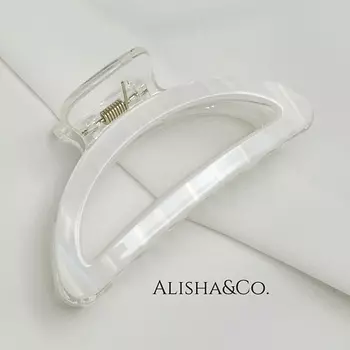 ALISHA&CO. Крабик для волос Fantasy белый