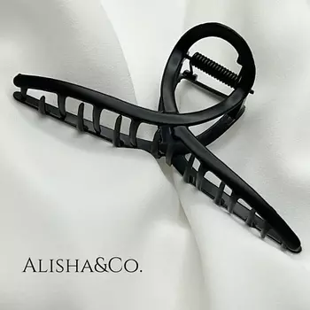ALISHA&CO. Крабик для волос металлический Black Infinity