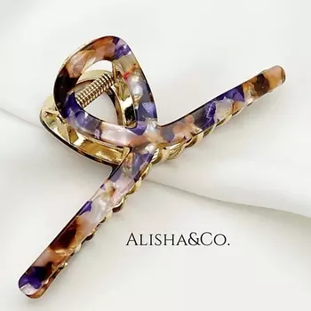 ALISHA&CO. Крабик для волос металлический To be blossom