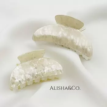 ALISHA&CO. Крабик для волос перламутровый набор 2 шт.