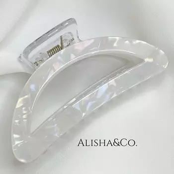 ALISHA&CO. Крабик для волос Premium Pearl