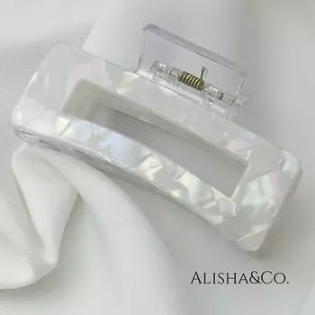 ALISHA&CO. Крабик для волос Premium Pearl