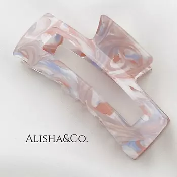 ALISHA&CO. Крабик для волос средний Акварель