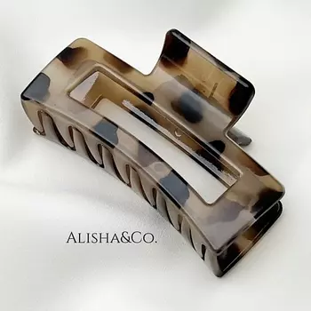 ALISHA&CO. Крабик для волос средний Chocolate