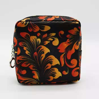 ALISSIROSSI Косметичка мини маленькая для прокладок атлас хохлома