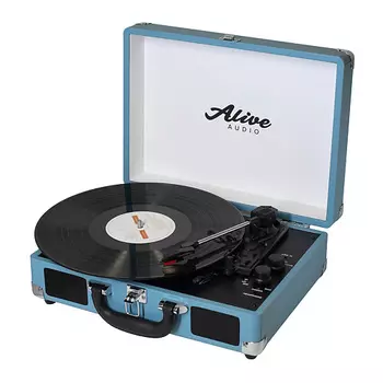 ALIVE AUDIO Виниловый проигрыватель GLAM Aqua c Bluetooth