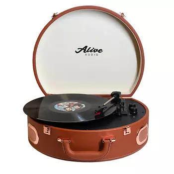 ALIVE AUDIO Виниловый проигрыватель MOVIE French chocolate c Bluetooth