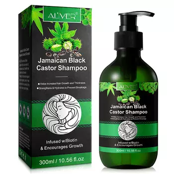 ALIVER Шампунь для волос с касторовым маслом 300.0