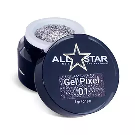 ALL STAR PROFESSIONAL Гель для дизайна ногтей, "Gel Pixel 01"