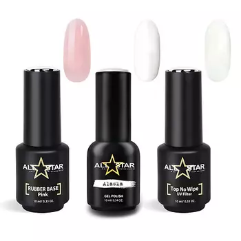 ALL STAR PROFESSIONAL Набор для френч-маникюра ВЫГОДНОЕ ТРИО №03