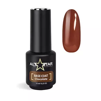 ALL STAR PROFESSIONAL Пластичная цветная база для ногтей BASE COAT "Red"