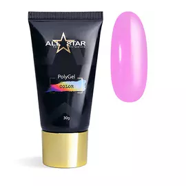 ALL STAR PROFESSIONAL PolyGel COLOR "Black" для моделирования и укрепления ногтей