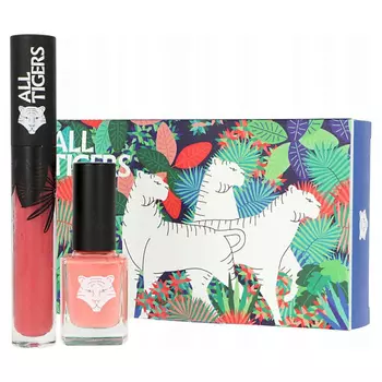ALL TIGERS Набор: Губная помада Natural And Vegan Lipstick +Лак