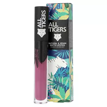 ALL TIGERS Жидкая губная помада Natural And Vegan Lipstick