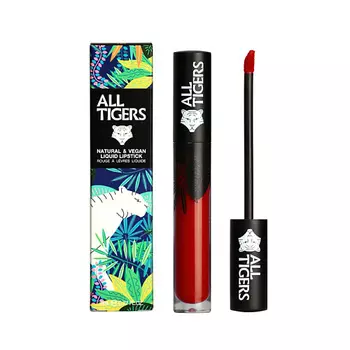 ALL TIGERS Жидкая губная помада Natural And Vegan Lipstick