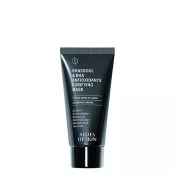 ALLIES OF SKIN Маска для лица Rhassoul & BHA Antioxidants Purifying