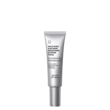 ALLIES OF SKIN Осветляющий ночной крем для лица Multi Acids & Retinoid Brightening