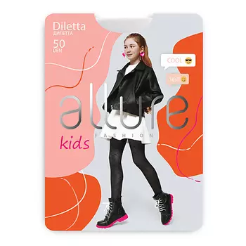 ALLURE Колготки детские "Ромбы" 50 ден белый