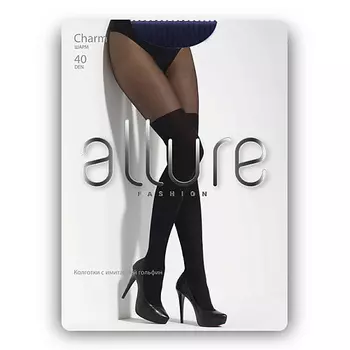 ALLURE Колготки с имитацией гольфин Charm 40 ден blu 4