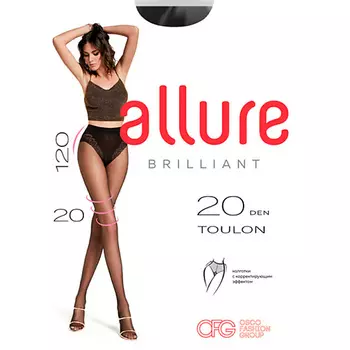 ALLURE Колготки женские TOULON 20 ден NERO