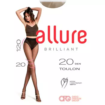 ALLURE Колготки женские TOULON 20 ден VISONE