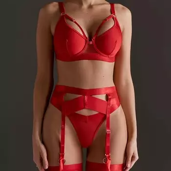 ALLUSAR Комплект нижнего белья с поясом и подвязками-гартерами