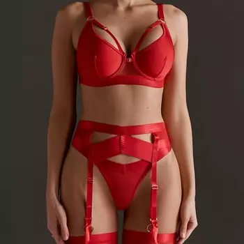 ALLUSAR Комплект нижнего белья с поясом и подвязками-гартерами