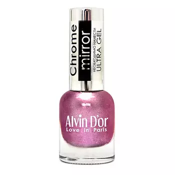 ALVIN D’OR Лак для ногтей CHROME MIRROR, 01 Зеркальное серебро