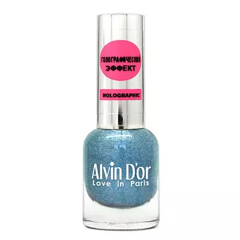 ALVIN D’OR Лак для ногтей HOLOGRAPHIC, 01 Сияющие небеса