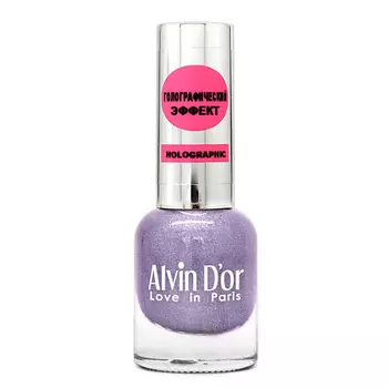 ALVIN D’OR Лак для ногтей HOLOGRAPHIC, 01 Сияющие небеса