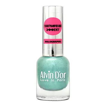 ALVIN D’OR Лак для ногтей HOLOGRAPHIC, 01 Сияющие небеса