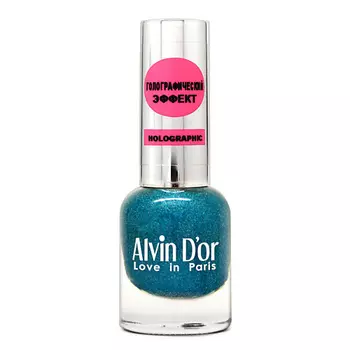 ALVIN D’OR Лак для ногтей HOLOGRAPHIC, 01 Сияющие небеса