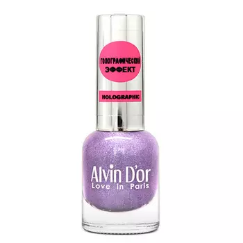 ALVIN D’OR Лак для ногтей HOLOGRAPHIC, 01 Сияющие небеса