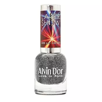 ALVIN D’OR Лак для ногтей LASER SHOW, 01 Серебряный