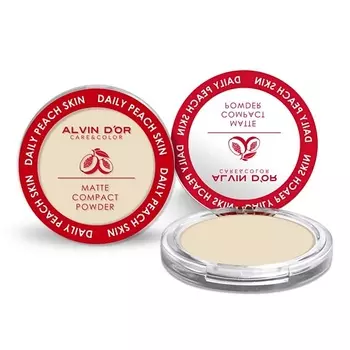 ALVIN D’OR Пудра компактная Daily Peach Skin