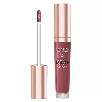 ALVIN D’OR Жидкая губная матовая помада "Matte velvet" Lg-16m
