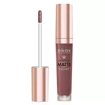ALVIN D’OR Жидкая губная матовая помада "Matte velvet" Lg-16m