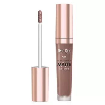 ALVIN D’OR Жидкая губная матовая помада "Matte velvet" Lg-16m